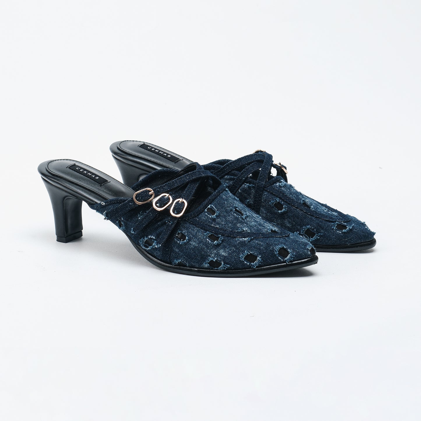 Stella Blue Denim Heels