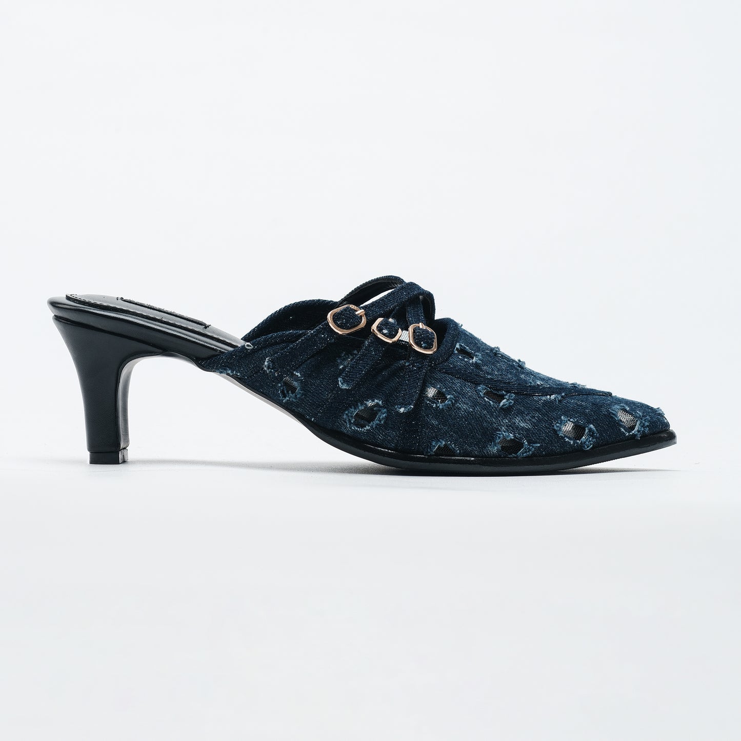 Stella Blue Denim Heels