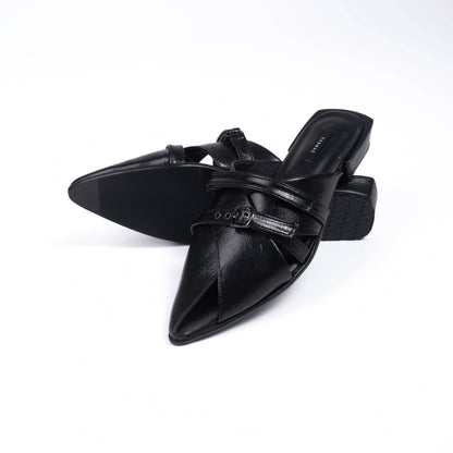 Emilia Black Mules - URBAN GRACE Series