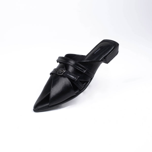 Emilia Black Mules - URBAN GRACE Series