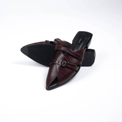 Emilia Wood Mules - URBAN GRACE Series