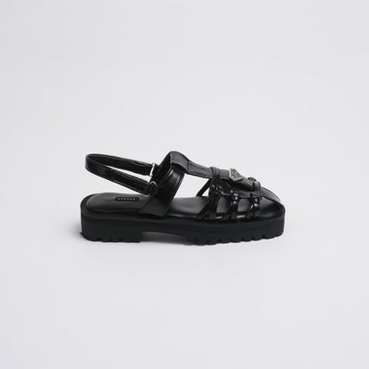 Gritte Black Sandal