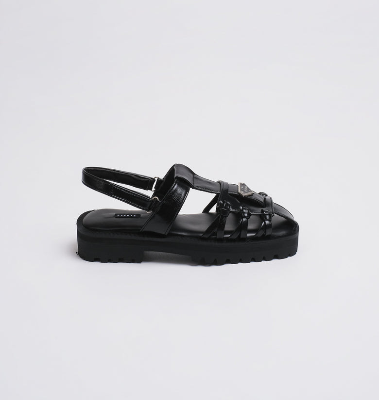 Gritte Black Sandal – Cekhas