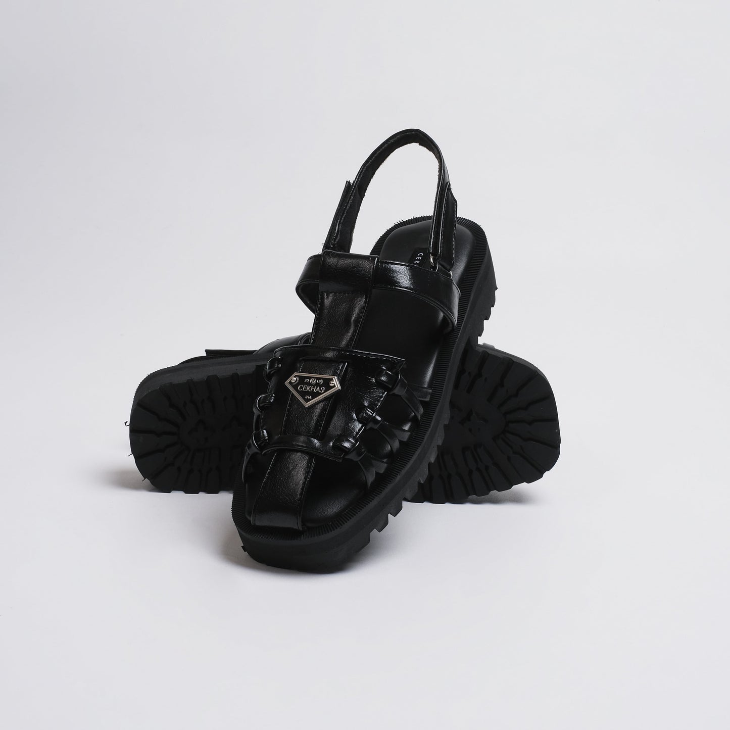 Gritte Black Sandal