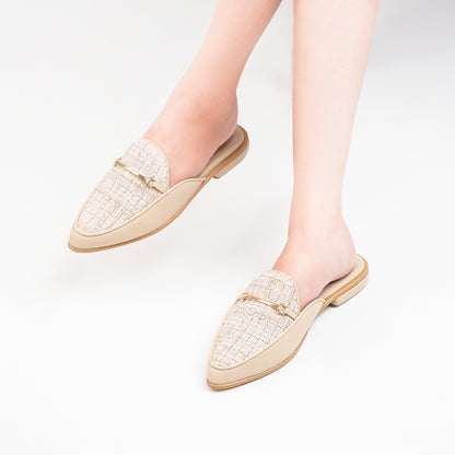 Diva Cream Mules