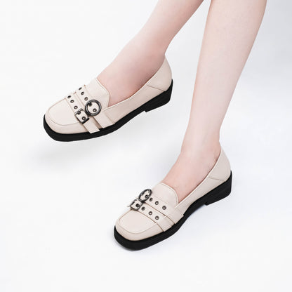 Agatha Cream Flat Shoes