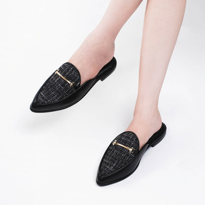 Diva Black Mules