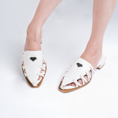 Michelle White Mules