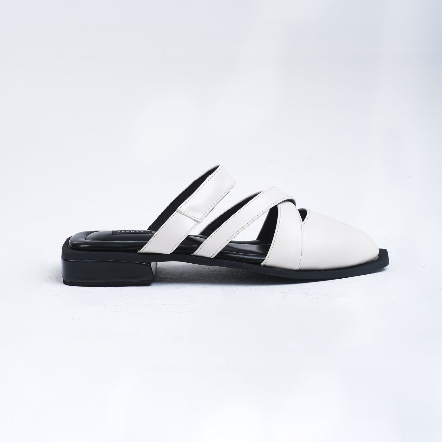 Audy White Mules