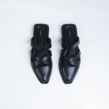 Audy Black Mules