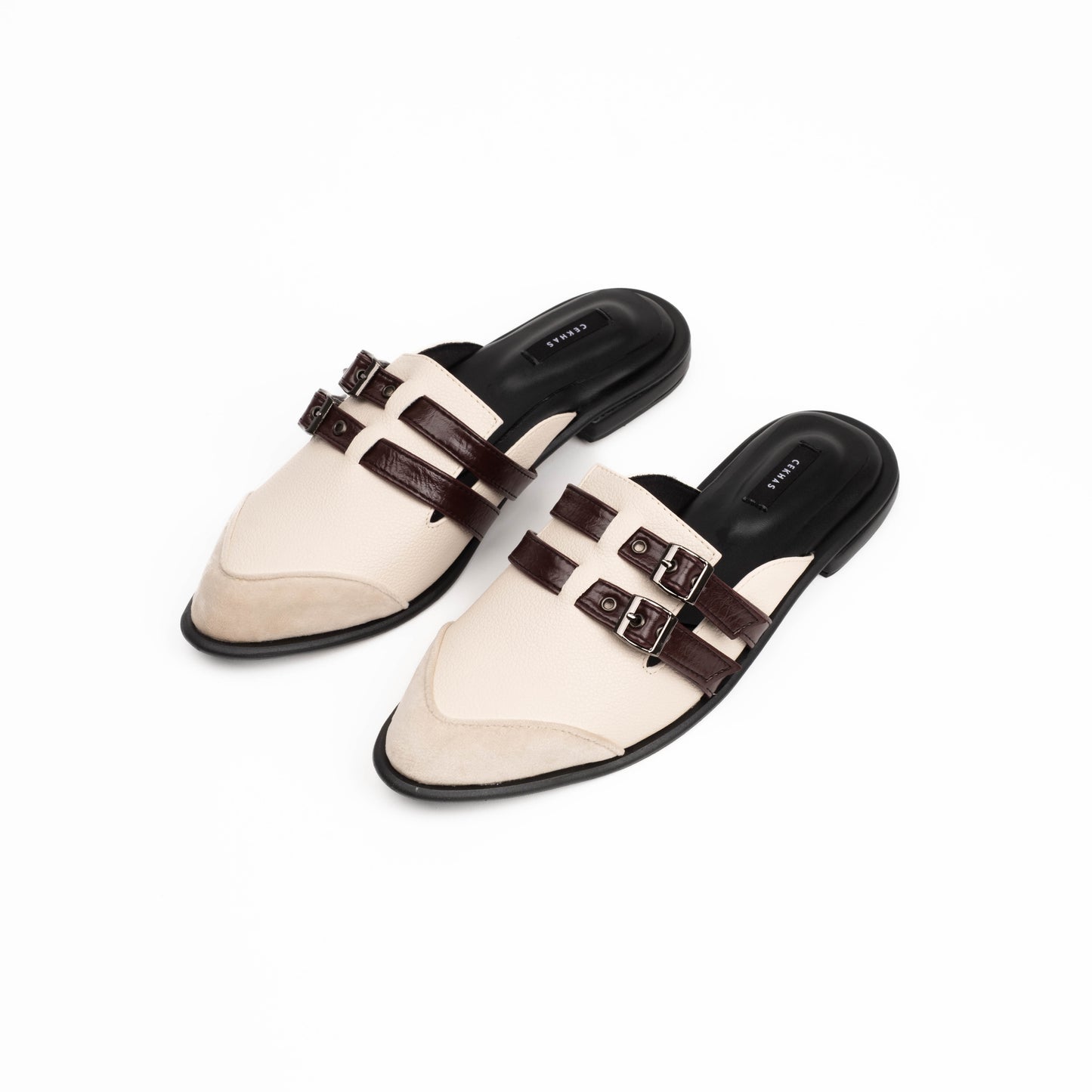 Casey Beige Mules - Sommar Bliss Collection