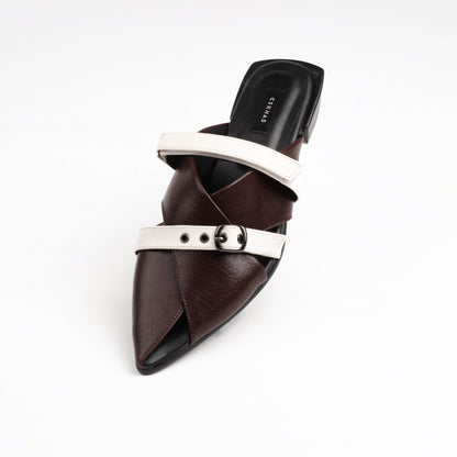 New Emilia Wood Stripes Mules - Urban Grace II