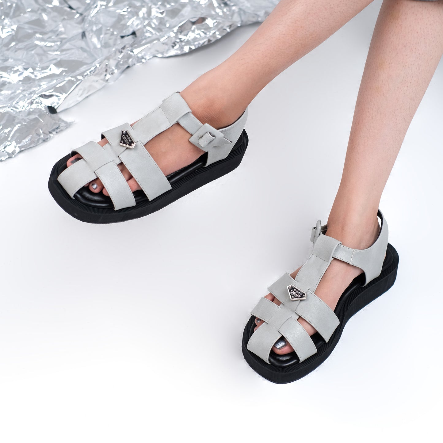 Galena Grey Sandal