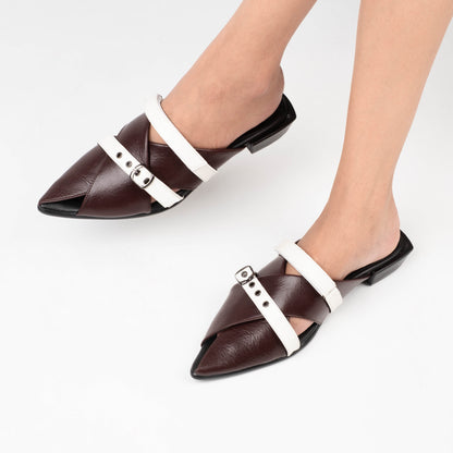 New Emilia Wood Stripes Mules - Urban Grace II