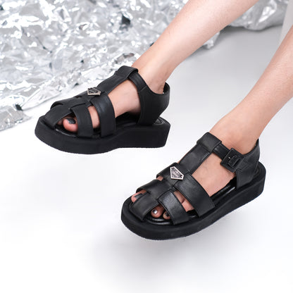 Galena Black Sandal