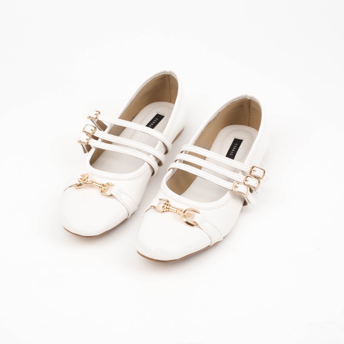 Madeline White Flat Shoes - Urban Grace II