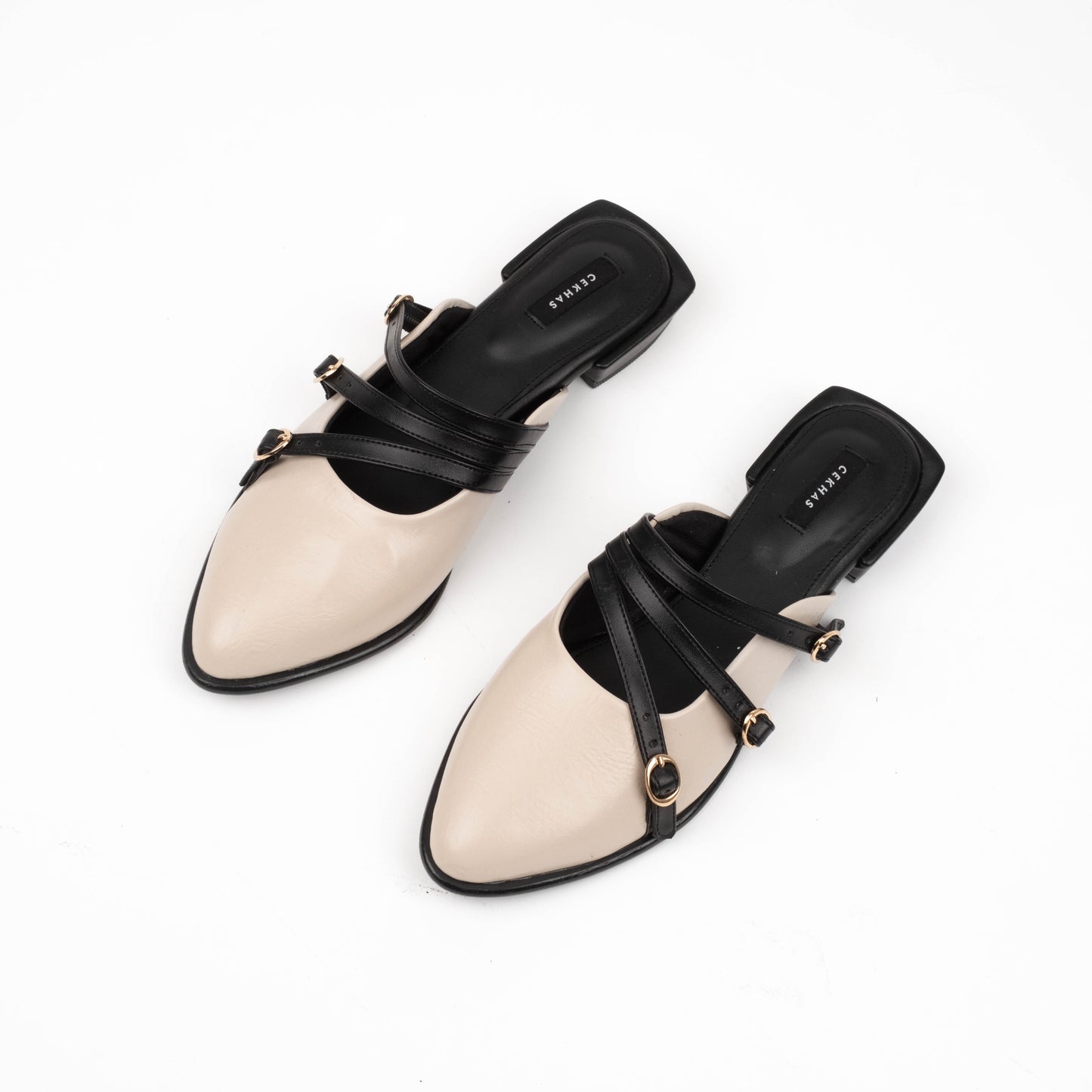 Leora Cream Mules - Urban Grace II