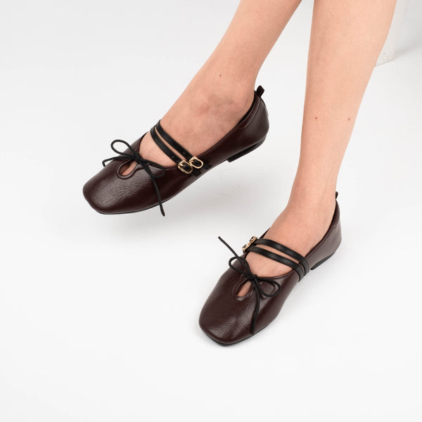 Camille Wood Flat Shoes - Urban Grace II