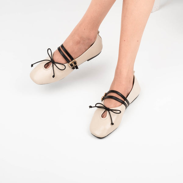 Camille Cream Flat Shoes - Urban Grace II