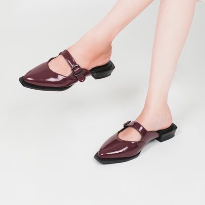 Chelsea Maroon Mules