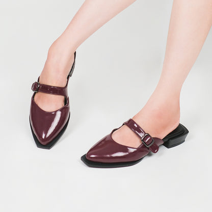 Chelsea Maroon Mules