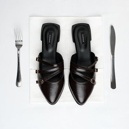 Leora Brown Mules