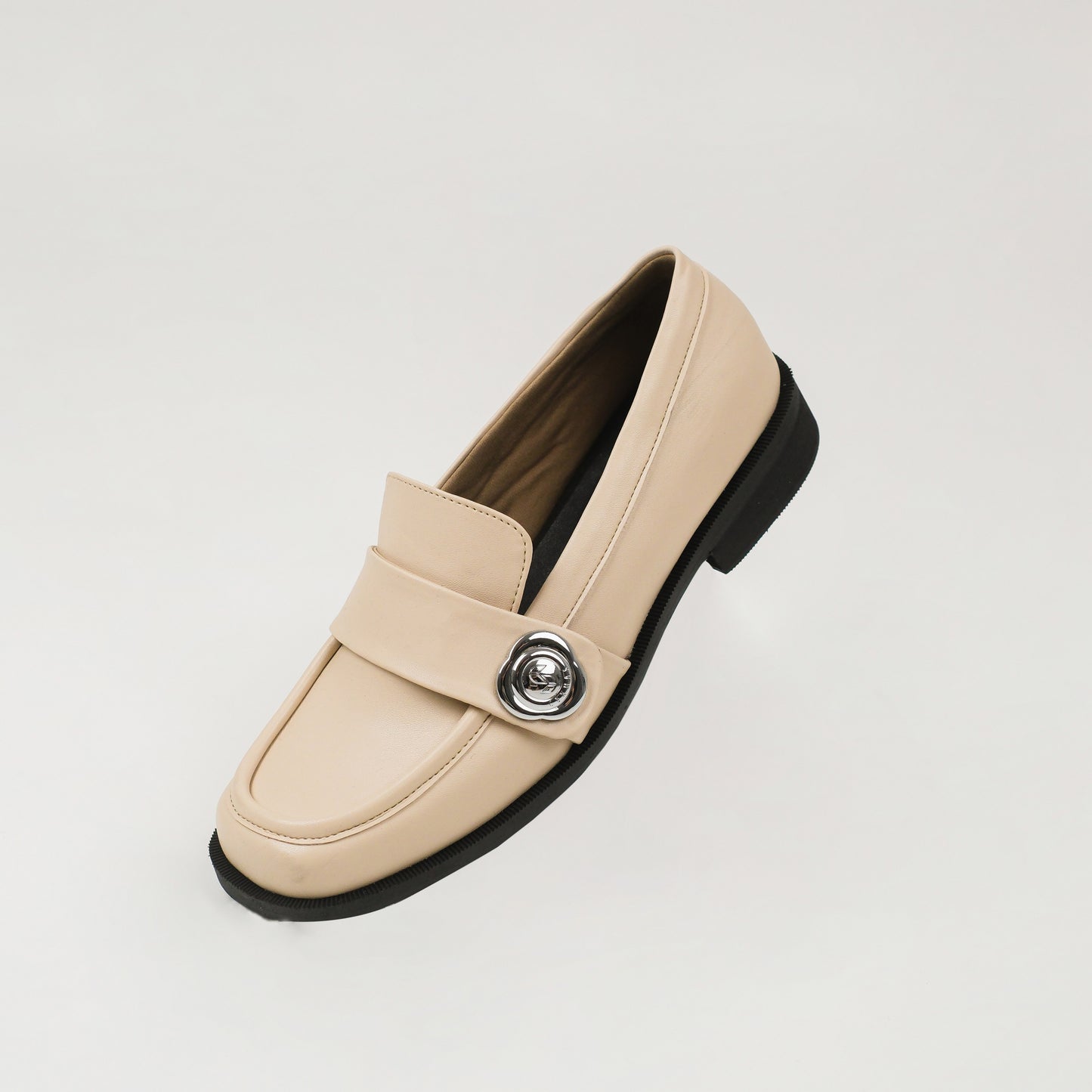 Mora Cream Flat Shoes - URBAN GRACE Series