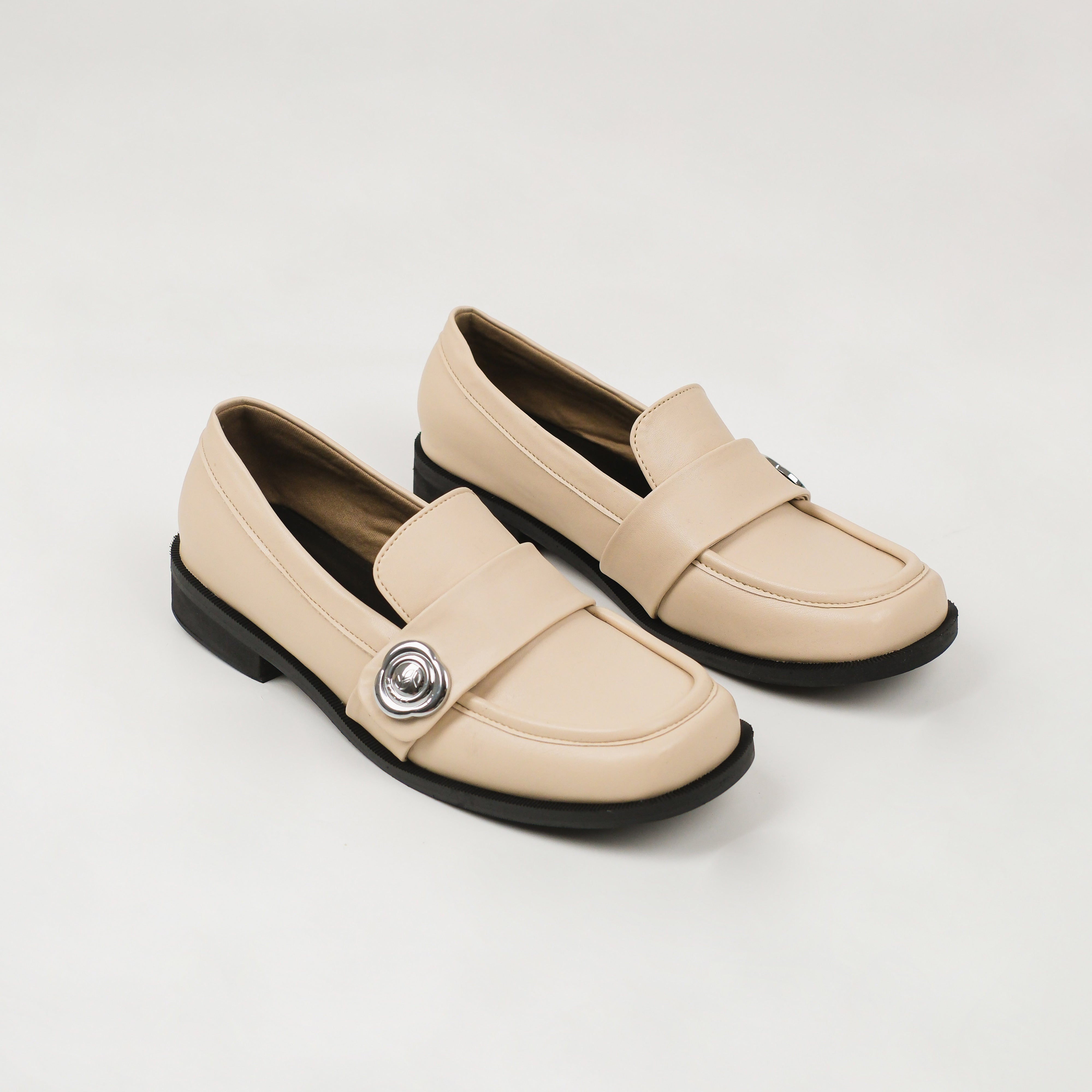 Mora Cream Flat Shoes URBAN GRACE Series Cekhas