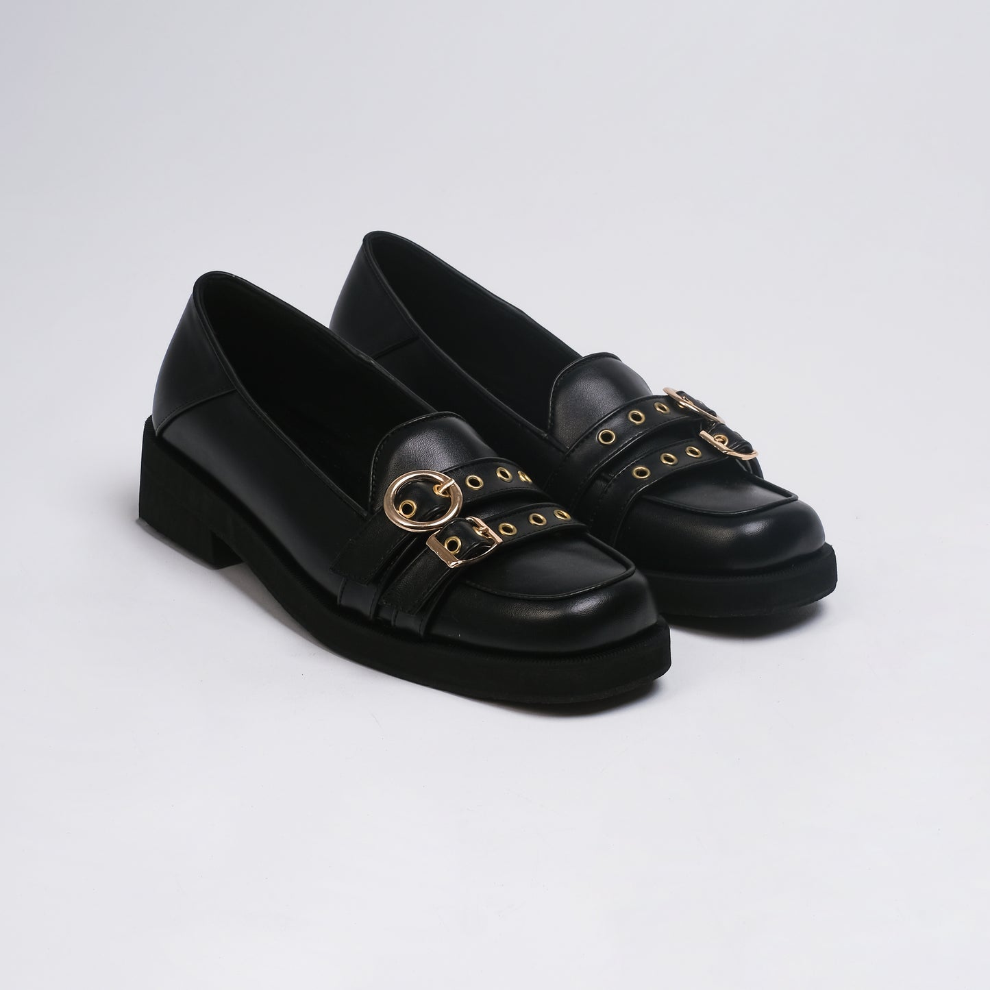 Agatha Black Flat Shoes