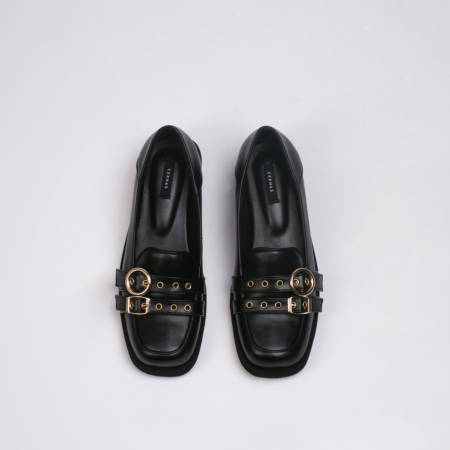 Agatha Black Flat Shoes