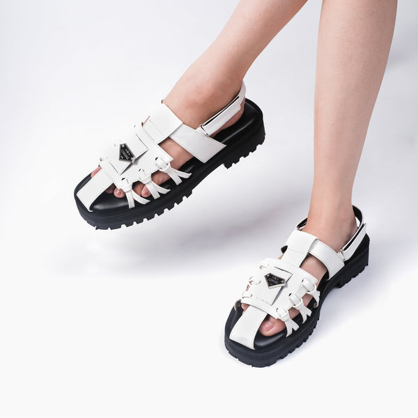 Gritte White Sandal