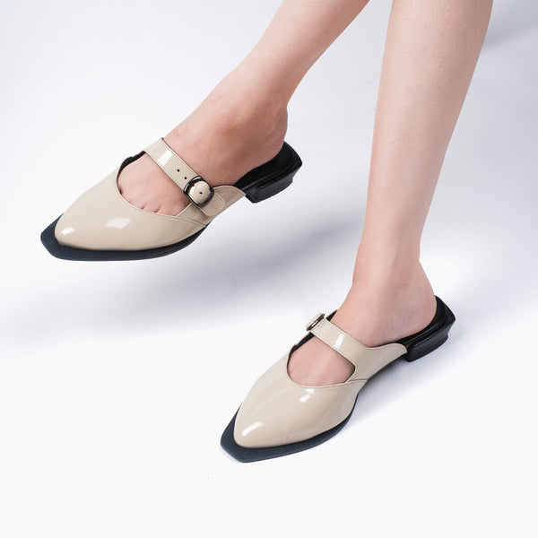 Chelsea Cream Mules