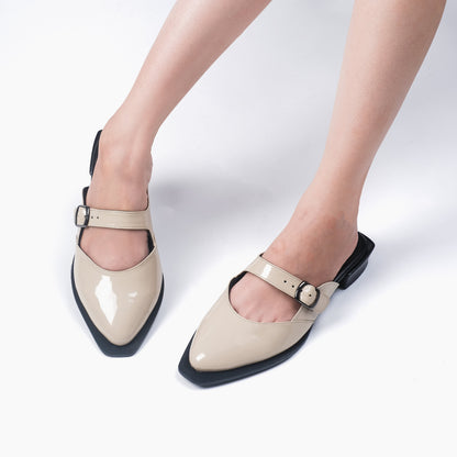 Chelsea Cream Mules