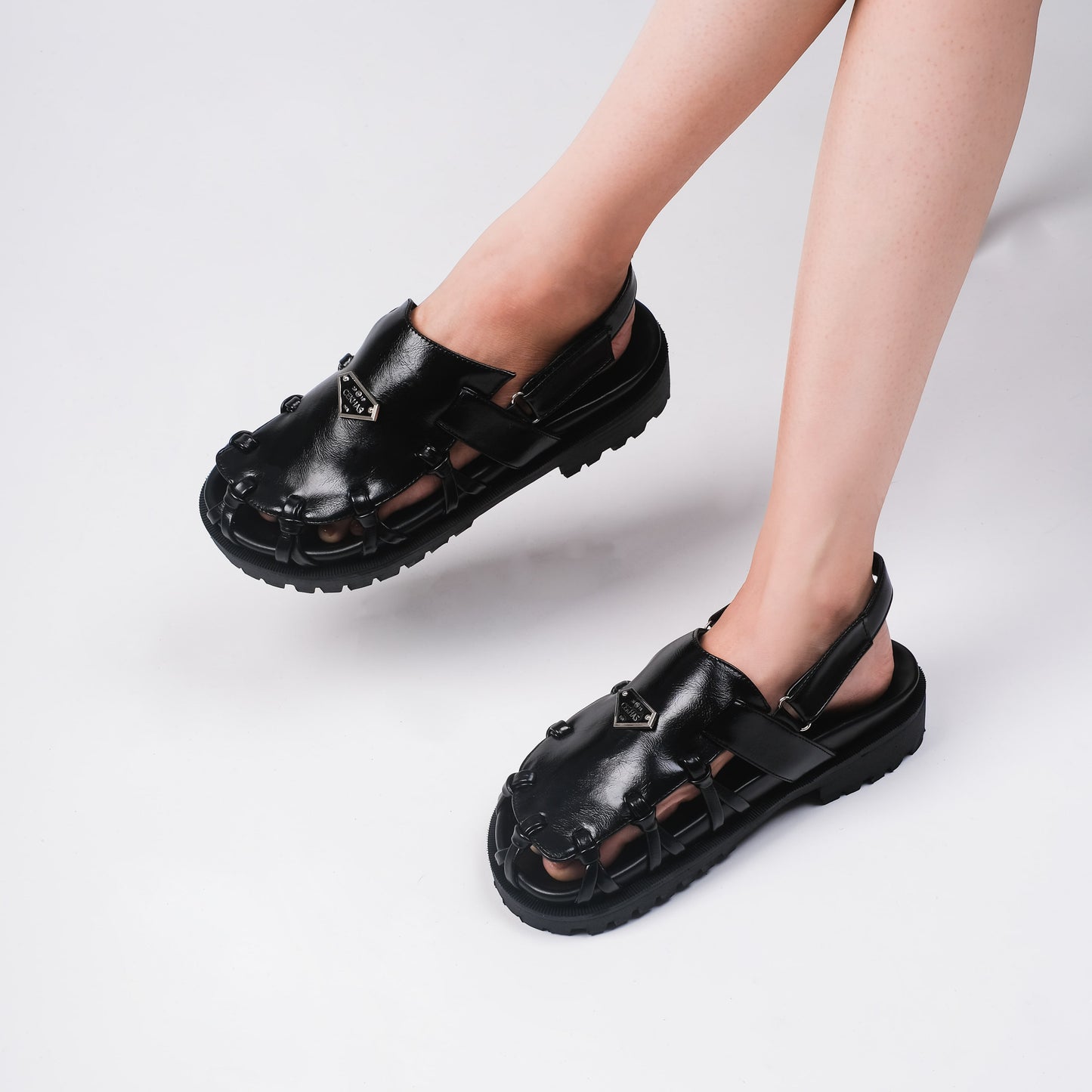 Megan Black Sandal