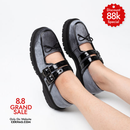 GIRL CRUSH - Jennie Blueish Grey Shoes