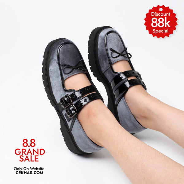 GIRL CRUSH - Jennie Blueish Grey Shoes