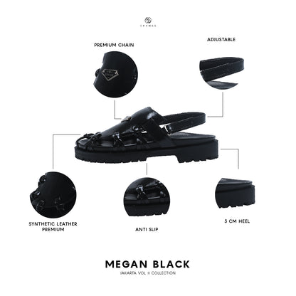 Megan Black Sandal