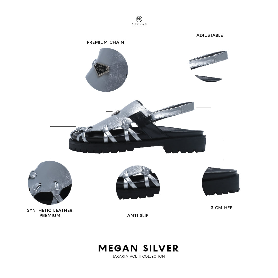 Megan Silver Sandal