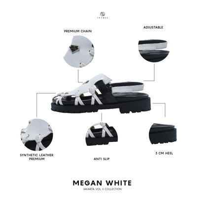 Megan White Sandal