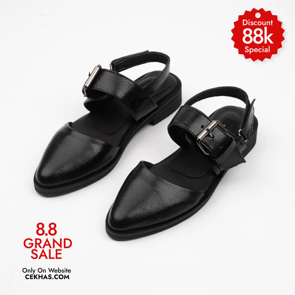 New Poppy Black Sandal