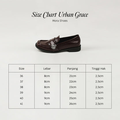 Mora Wood Flat Shoes - URBAN GRACE Series